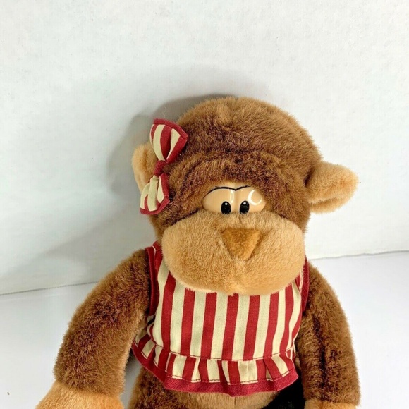 Tropical Passions by Isaiah Plush Stuffed Animal Toy Monkey Chimp 14 in tall - Picture 2 of 4